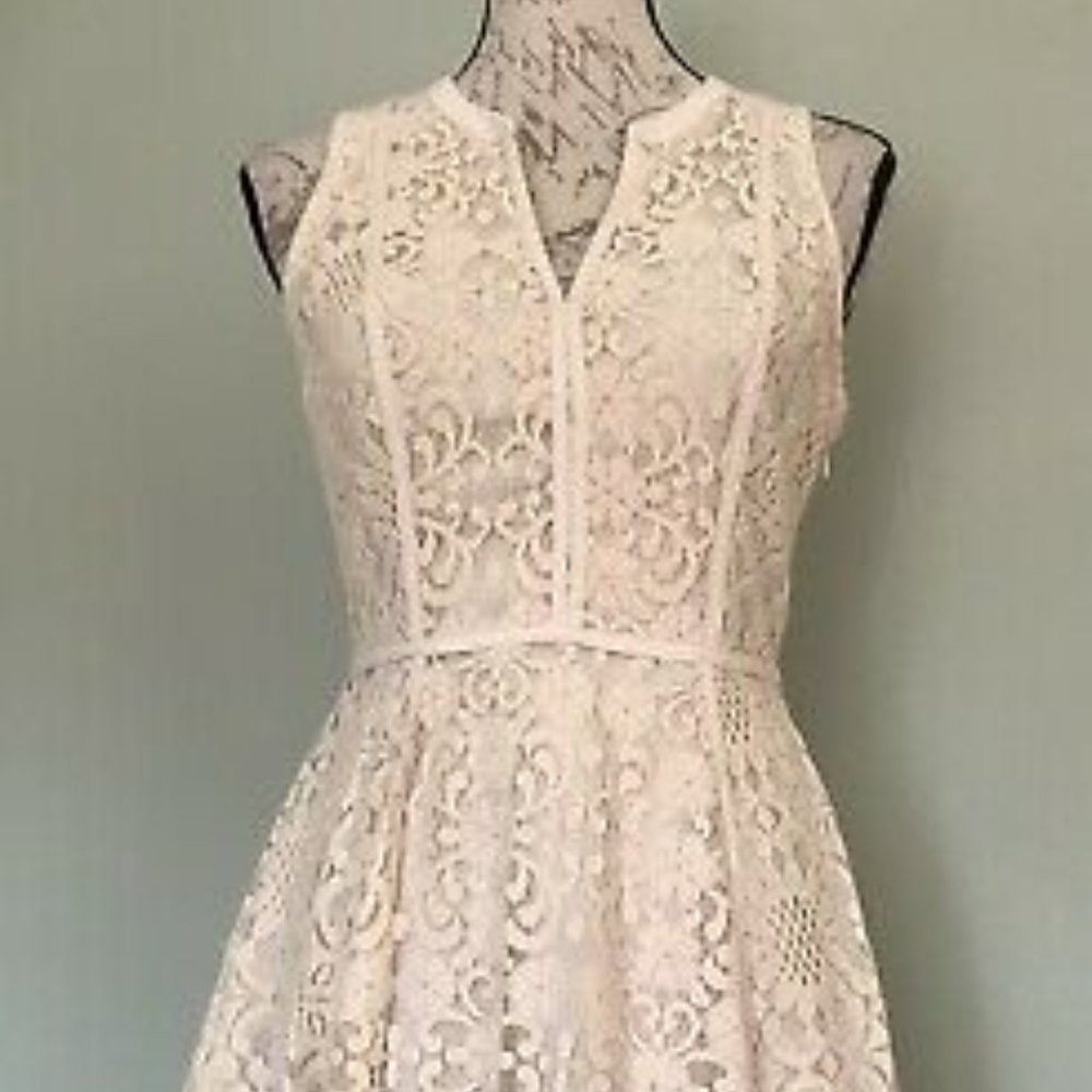 New lauren Conrad dress, size 4. Cream colored lac